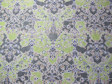 Einzigartige Blumen-Polyester-Spitzengardine-Gewebe-Baumwolle mit dem umweltfreundlichen Färben fournisseur