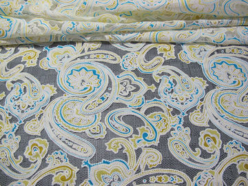 Farbige Druck-Polyester-Spitze-Gewebe-Baumwollmasche Burnout-Spitze von Öko-färbenden Techniken (CY-DK0042) fournisseur