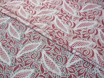 Blaue Baumwoll-Polyester-Spitze-Gewebe-Blatt-Masche mit dem umweltfreundlichen Färben (CY-DK0024) fournisseur