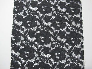Graues elastisches Kord-Spitze-Material/dickflüssiges Nylonmit Blumenbaumwollgewebe CY-DK0011 fournisseur