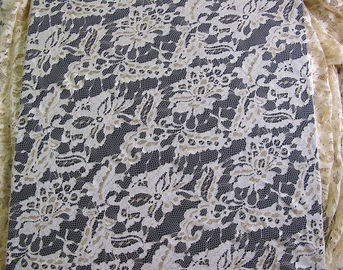 Freundliche Spitze-metallisches Nylongewebe Eco für Kleiderschwarzes CY-LW0219 fournisseur