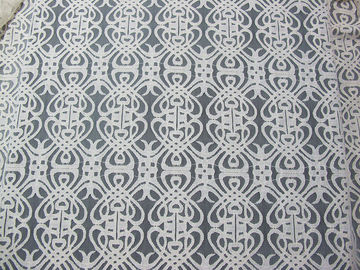Graue Voile-Baumwollstrickten nylonspitze-Gewebe/Gummiband Spitze-Gewebe SYD-0003 fournisseur