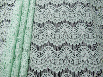 Nettes ausgebogtes Zutatenbaumwollnylonspitze-Gewebe-Rayon für Hochzeits-Kleid SYD-0011 fournisseur