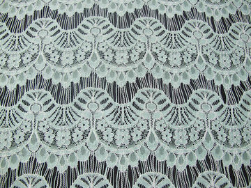 Nettes ausgebogtes Zutatenbaumwollnylonspitze-Gewebe-Rayon für Hochzeits-Kleid SYD-0011 fournisseur
