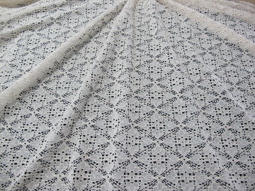 Stretchable Baumwollnylonspitze-Gewebe für Kleid, Spitze-Maschen-Gewebe fournisseur