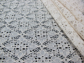 Stretchable Baumwollnylonspitze-Gewebe für Kleid, Spitze-Maschen-Gewebe fournisseur