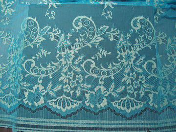 Weinlese-metallisches Spitze-Gewebe-Blau, Nylon-Tulle-Blumenspitze-Gewebe SYD-0002 fournisseur