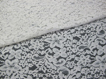 Schönes Weiß schnürte Spitze-Gewebe/Jacquardwebstuhl-Spitze-Gewebe durch das Yard fournisseur