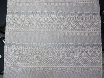 Graue Wimper gestrickte Baumwolldehnbares Spitze-Nylongewebe-starke Blume für Dame Dress fournisseur