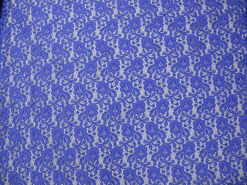 Blaues Nylon-Digital-Spitze-Gewebe-Miniblumen für Dame Dress fournisseur