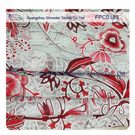 Blumen wanden mit Rebe-Polyester&amp;Cotton-Burnout-Spitze-Gewebe für Kleid/Damenkleid fournisseur