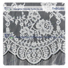 Unzählige Blumen 3*1.5m sortieren 100% Nylon Chantilly-Spitzegewebe für Hochzeitskleid fournisseur