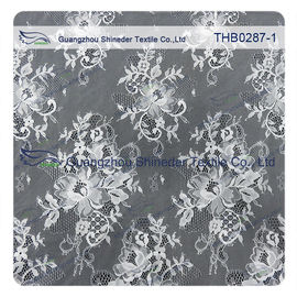 Lichtc$zwei-töne Farb-Polyester u. Nylon Chantilly-Spitze für die Heirat u. Kleiderkleid fournisseur