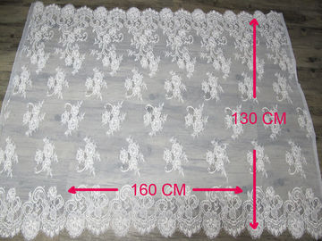 100% Nylon-Wimper-Spitze-Ordnung mit 130cm Breite u. 160cm Länge CY-HB0458 fournisseur