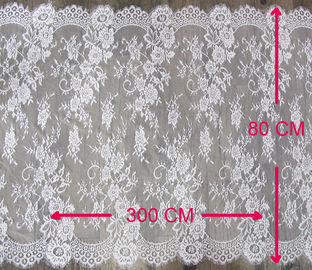 Weiße dekorative Wimper-Spitze-Ordnung mit 80cm Breite CY-HB0460 fournisseur