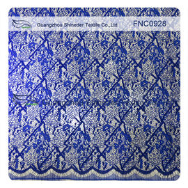 Kord-Spitze-Gewebe-Wimperwiederholung Cotton&amp;Nylon-Gewebe der Wellen-Linie fournisseur