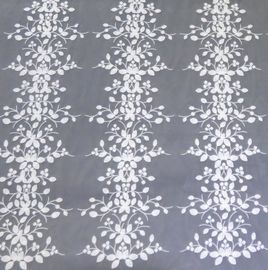 Stereoskopisches belaubtes Muster-Stickerei-Spitze-Mehrfarbengewebe für Kleid fournisseur