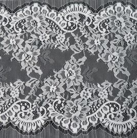 Nylonösen-Spitze-Ordnung, Blumenkammuschel-Brautspitze für Abend-Kleid fournisseur