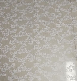 Weiße umweltfreundliche färbende Nylonspitze-Gewebe-Licht-Netz-Maschen-kleine Blumen-Dame Dress fournisseur