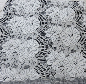 150CM Breiten-Blumenbaumwollnylonspitze-Gewebe, das purpurrot,/weiß,/für das Damen-Kleiden Schwarzes ist fournisseur
