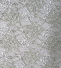 Elastisches Spitze-Gewebe von Spandex u. von Nylon mit Klee-Blumen-Muster fournisseur