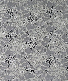 Elastisches Spitze-Gewebe von Spandex u. von Nylon mit Klee-Blumen-Muster fournisseur