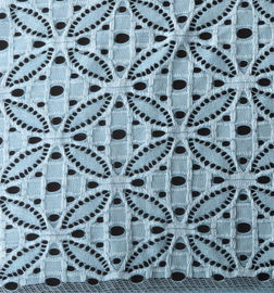 Elastisches Spitze-Gewebe von Spandex u. von Nylon mit elliptischem kleinem Blumen-Muster fournisseur