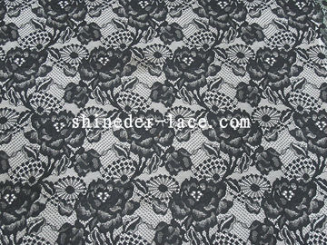 Blumen-/spezielles Blattmuster 150cm Breitendes nylonspitze-Gewebes für das Kleid SYD-0170 der Frauen fournisseur