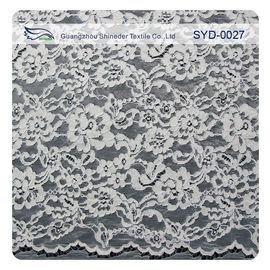 Silberner Mode-Schweizer schnürte Jacquardwebstuhl-Spitze-Gewebe-Braut-Kleider fournisseur
