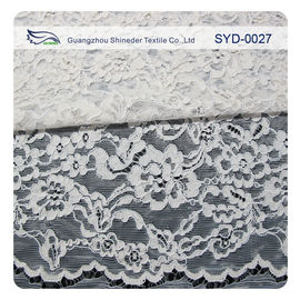 Silberner Mode-Schweizer schnürte Jacquardwebstuhl-Spitze-Gewebe-Braut-Kleider fournisseur