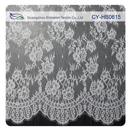 Weiße Blumen-nähende Wimper-Spitze-Ordnung für Brauthochzeits-Kleid fournisseur