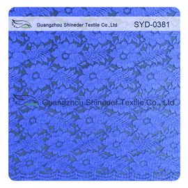 2016 Sommer-Produkteinführungs-Indigo-Blau-Kord-Spitze, Blumenspitze-Gewebe, dunkelblaue Farbe verfügbar fournisseur