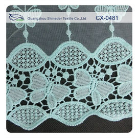 Schmetterlings-Organza-Stickerei-Spitze-Gewebe, umweltfreundliches Färben/normales Färben fournisseur