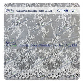 100 Nylon- Braut-Chantilly Spitze-Schweizer Voile-Spitze-Gewebe, Gewohnheit gedruckt fournisseur