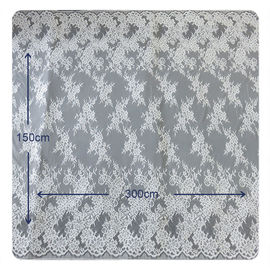 Schöne weiße Nylonwimper-elastische Spitze-Ordnung/dekorative Spitze-Ordnung fournisseur
